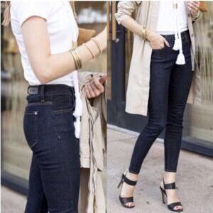 Baldwin NWT Women's Karlie High Rise Cropped Skinny Jeans Blue Size 28